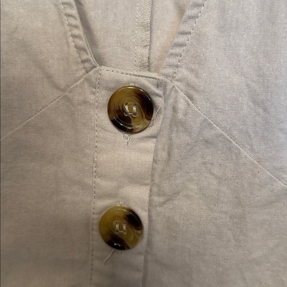 ASOS Button Through Mini Casual Skater Dress - Picture 9 of 14